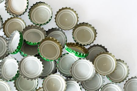 Lots of crown capsの写真素材