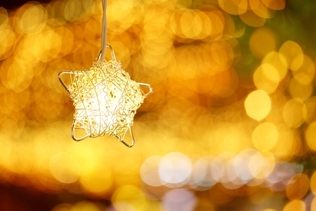 star and bokehの写真素材