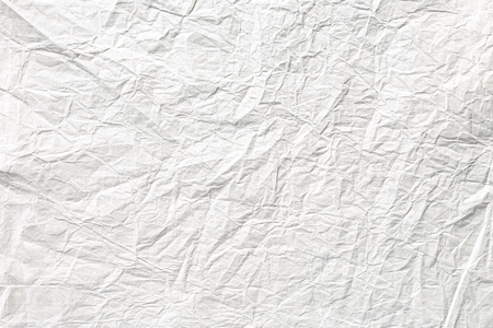 White crumpled paper textureの写真素材