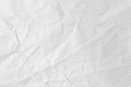 Crumpled white paper textureの写真素材