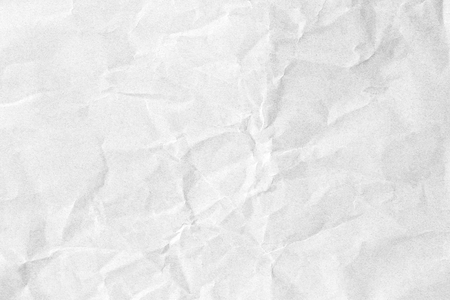 Crumpled white paper textureの写真素材