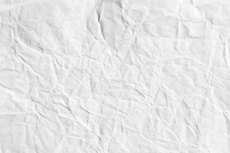 Crumpled kraft brown paper textureの写真素材