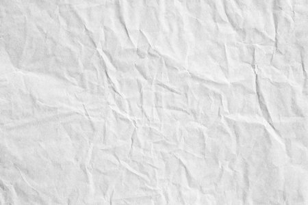White crumple paper texture backgroundの写真素材