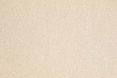 Detailed recycled brown paperboard texture with subtle grainsの写真素材