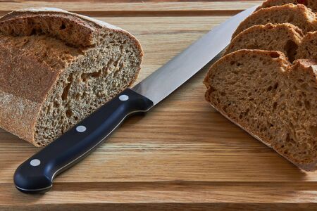 bread on a cutting board