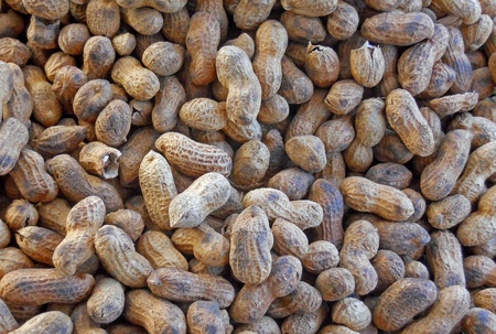 Peanuts on display at a Farmers Market.    