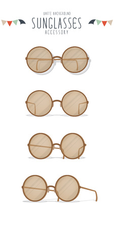 Sphere sunglasses action.のイラスト素材