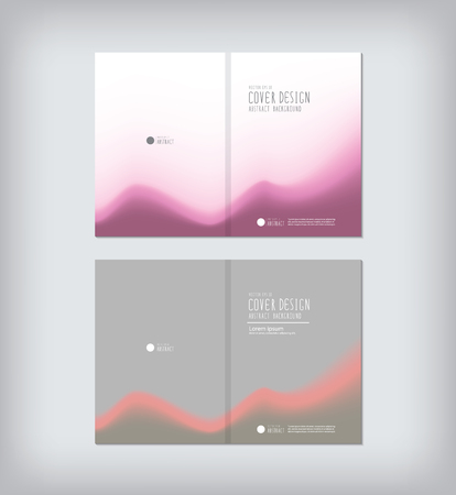 Vector Business report abstract cover design flat style.のイラスト素材