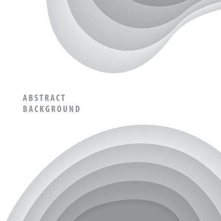 Abstract paper cut layer design for bannerのイラスト素材