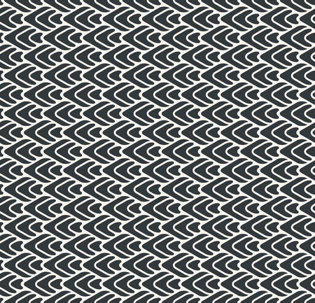Serration or zigzag seamless abstract pattern monochrome or two colors vectorのイラスト素材