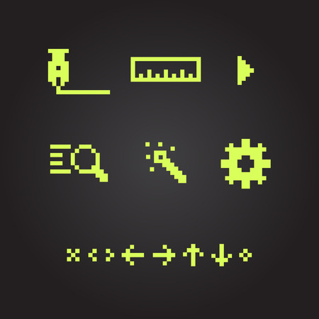 flat icons for online mapsのイラスト素材