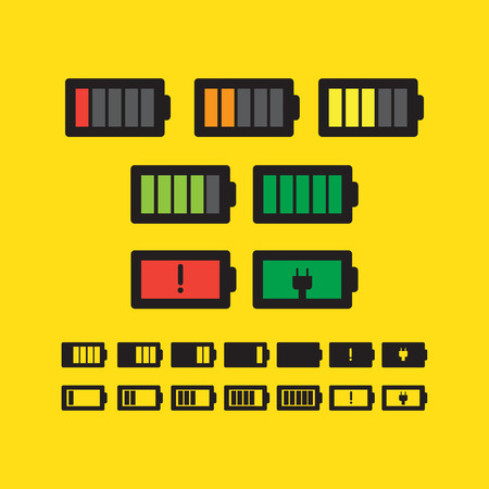 Battery status icons of your deviceのイラスト素材