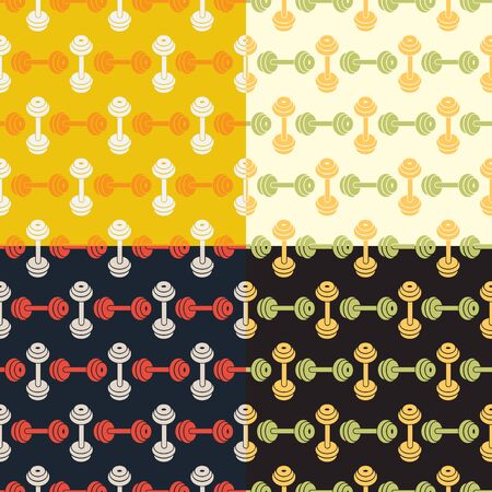 Abstract seamless pattern in several versionsのイラスト素材