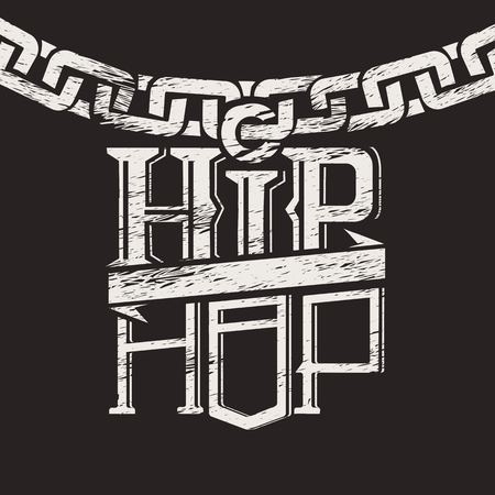 Print a label on the circuit hip hopのイラスト素材