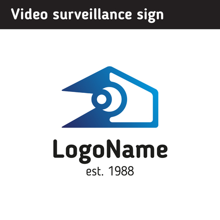 Logo for the company engaged in video surveillance and securityのイラスト素材