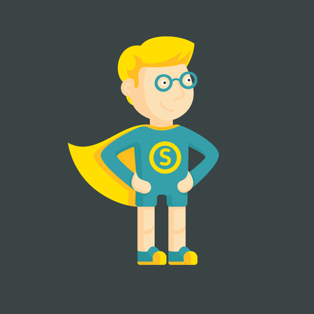 Sign super child, suitable for school or extra classes in child developmentのイラスト素材