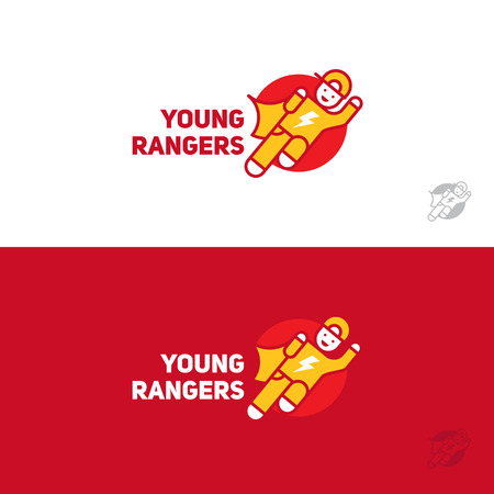 Young rangers, a logo for the children's teamのイラスト素材