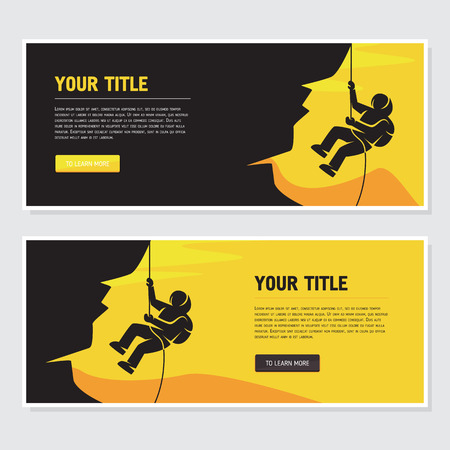 banner for the site or flyer, conquering the topのイラスト素材