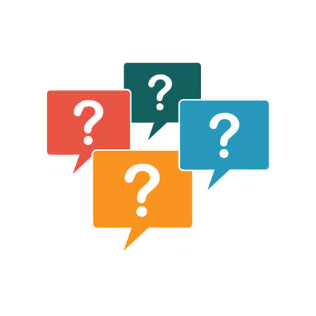 answer and question icon for askingのイラスト素材