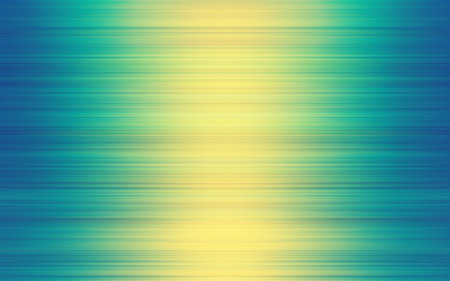 Abstract yellow green blue gradient background with horizontal stripes - sunlight reflection. Large space for copy, vintage toned motion blurred filter.の写真素材