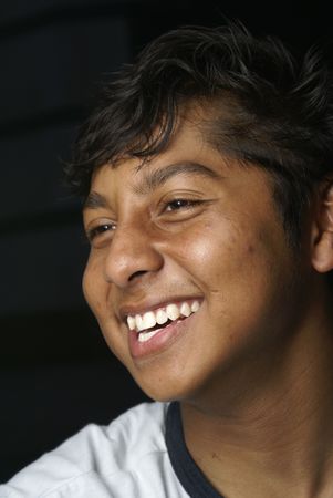Happy young asian manの写真素材