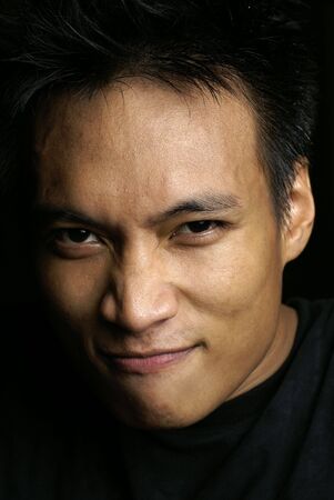 Confident asian portrait の写真素材
