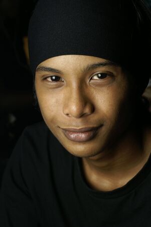 Young asian malay man portraitの写真素材