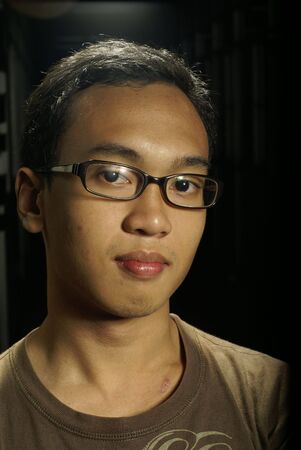 Young asian man portrait
