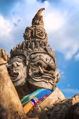 A giant statue in the Templeの写真素材