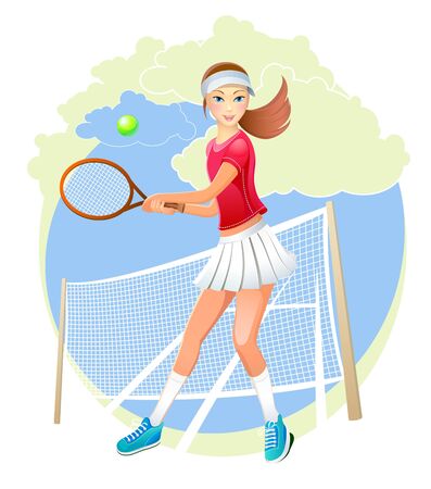 sportswomanのイラスト素材