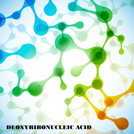 beautiful structure of the DNA moleculeのイラスト素材