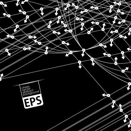 background with arrows randomly directedのイラスト素材