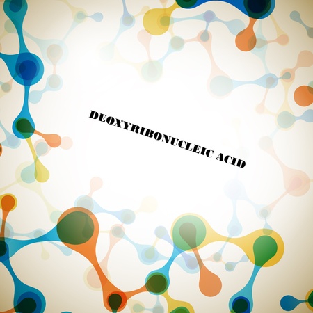 beautiful structure of the DNA moleculeのイラスト素材