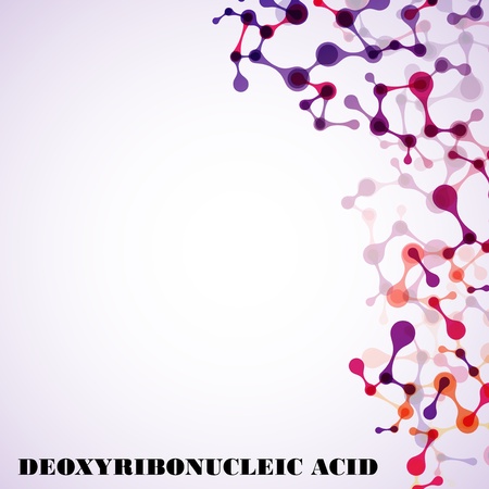 beautiful structure of the DNA moleculeのイラスト素材