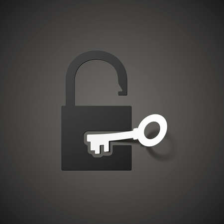 padlock iconのイラスト素材
