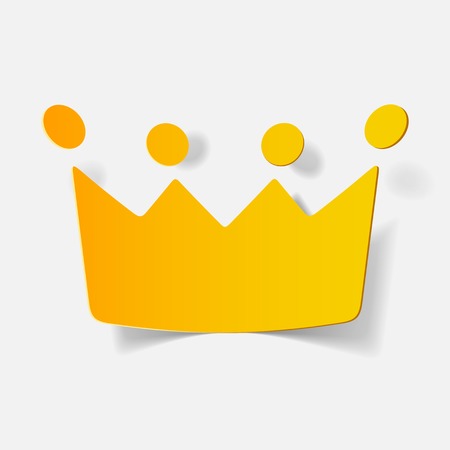 crown stickerのイラスト素材