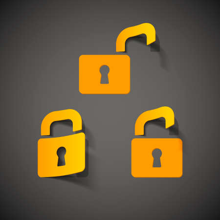 lock iconのイラスト素材