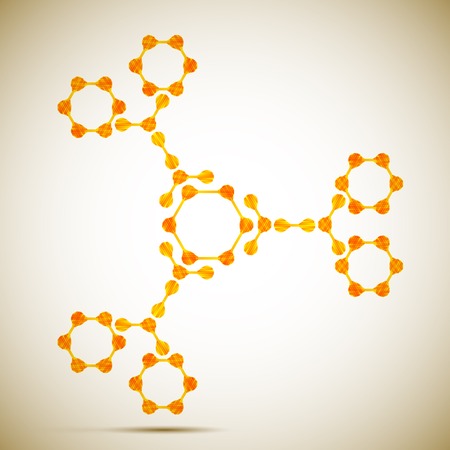 molecular structureのイラスト素材