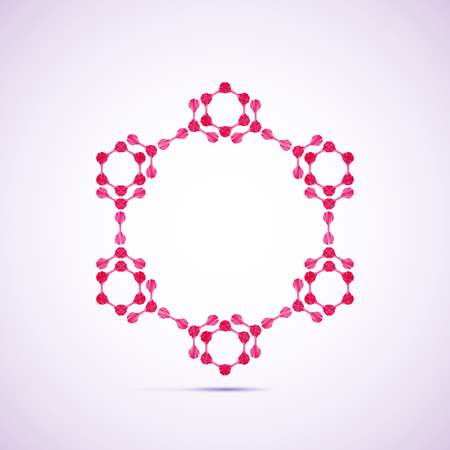 molecular structureのイラスト素材