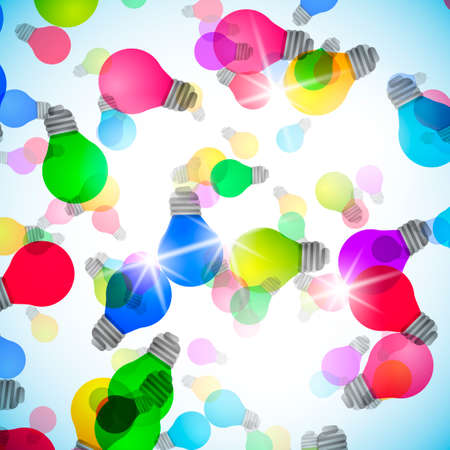 Light bulb abstract backgroundのイラスト素材