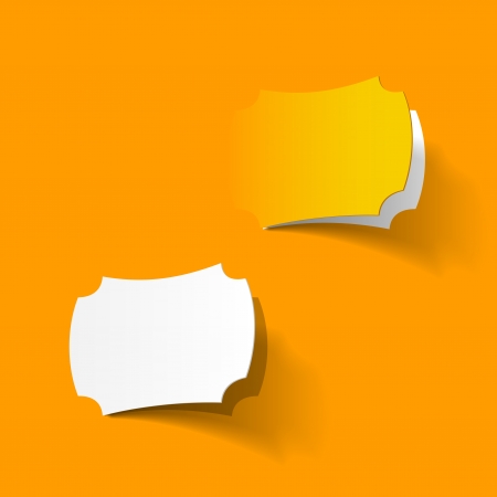 realistic design elementのイラスト素材