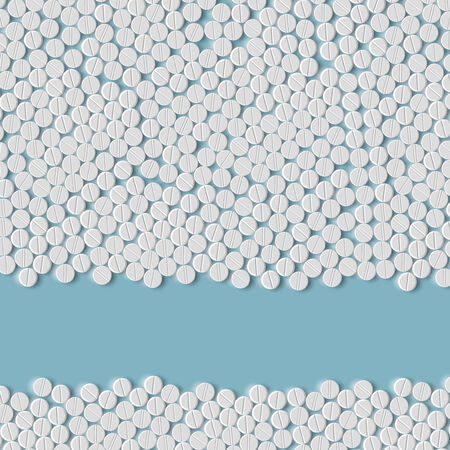 realistic background of pillsのイラスト素材