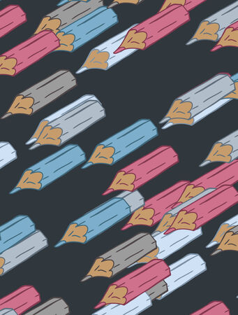 background with pencilsのイラスト素材