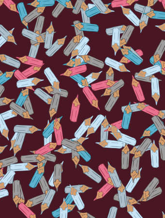 background with pencilsのイラスト素材