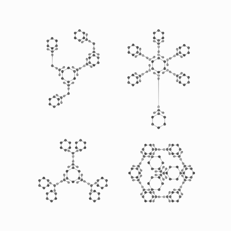 molecular structureのイラスト素材