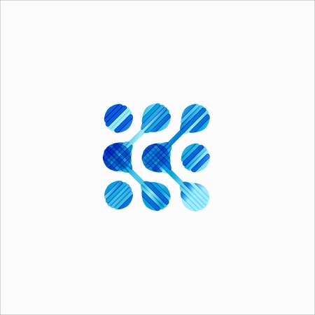 molecular structure, symbolのイラスト素材