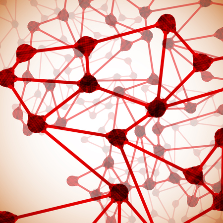 molecular structure abstractのイラスト素材