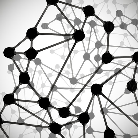 molecular structure abstractのイラスト素材