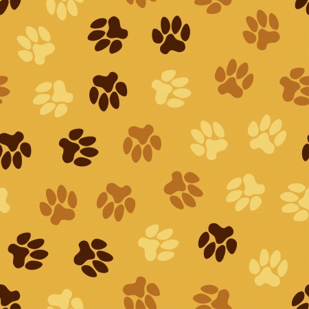seamless pattern, animal footprintsのイラスト素材