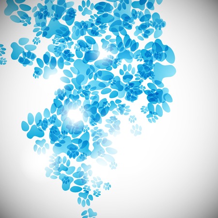 abstract background, animal footprintsのイラスト素材